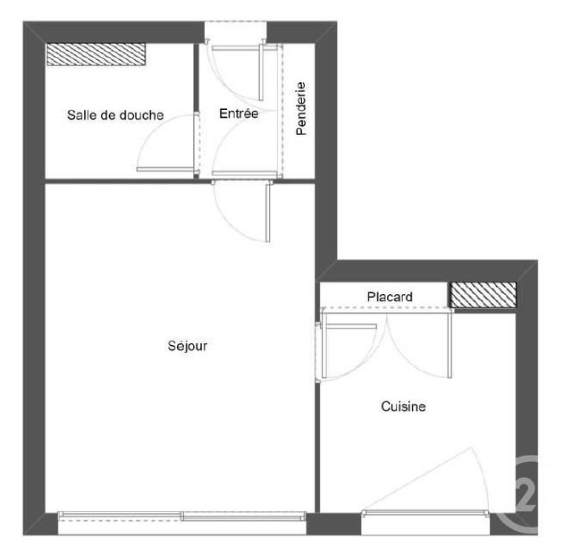 Afficher la photo en grand Appartement T1 à vendre - 1 pièce - 28.41 m2 - LE HAVRE - 76 - HAUTE-NORMANDIE - Century 21 Accore