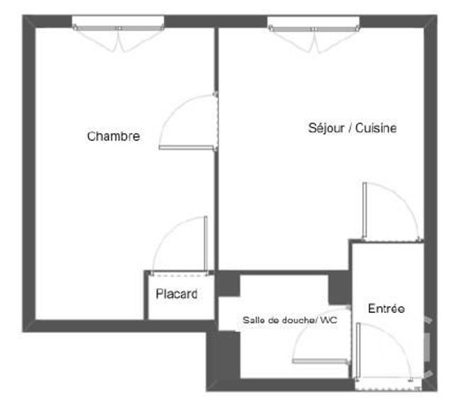 Appartement F2 à vendre - 2 pièces - 28.82 m2 - LE HAVRE - 76 - HAUTE-NORMANDIE - Century 21 Accore