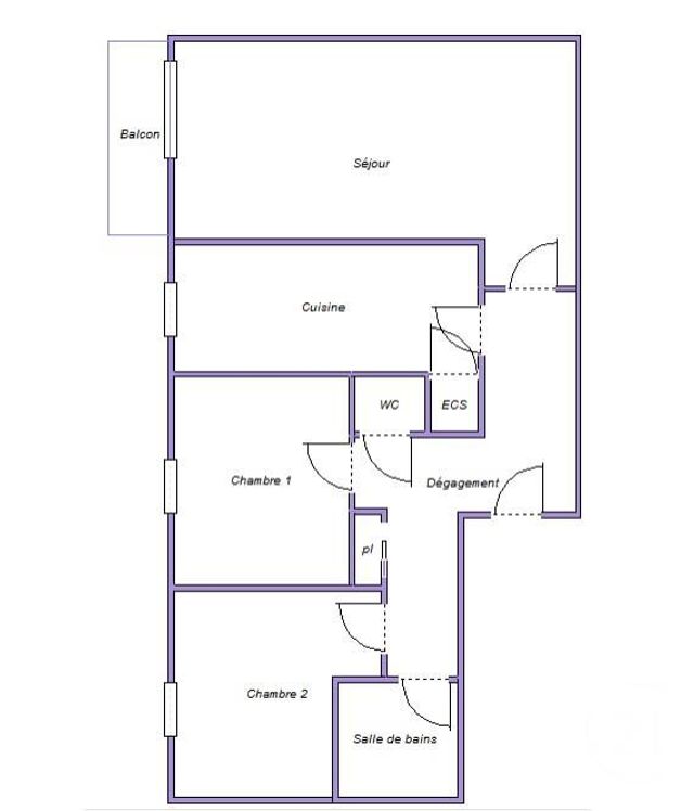 Appartement F3 à vendre - 3 pièces - 63.0 m2 - LE HAVRE - 76 - HAUTE-NORMANDIE - Century 21 Accore